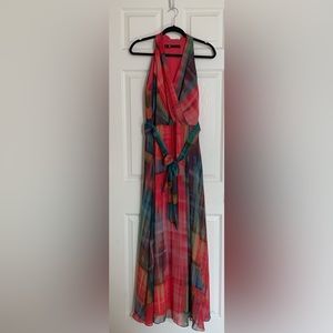 Leslie Faye Abstract Print Maxi Dress